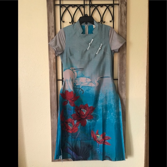 AO RUN Dresses & Skirts - Oriental Print Cocktail AO RUN Dress